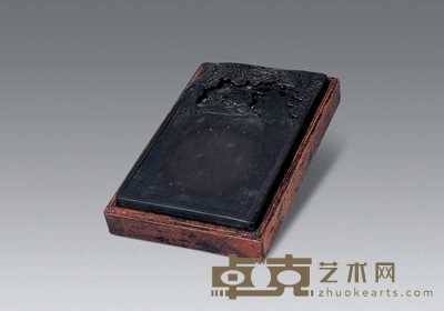 清 刻凤纹长方端砚 20.5×12.5cm